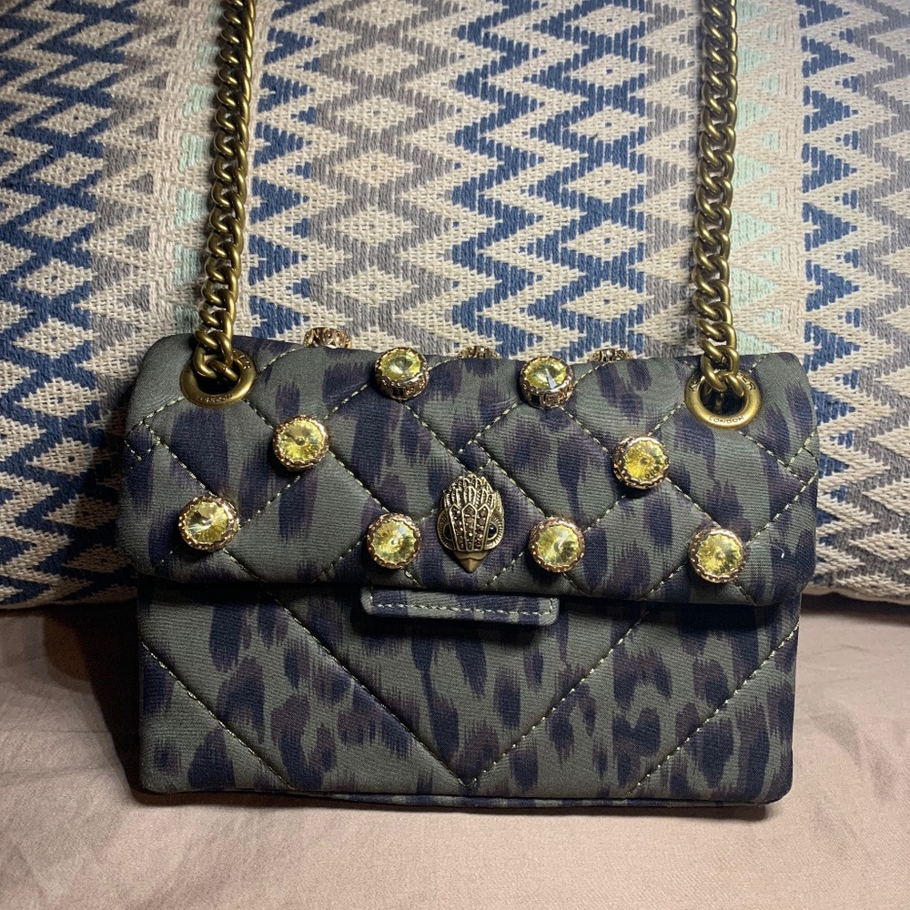 KURT GEIGER London Mini Kensington animal print bag